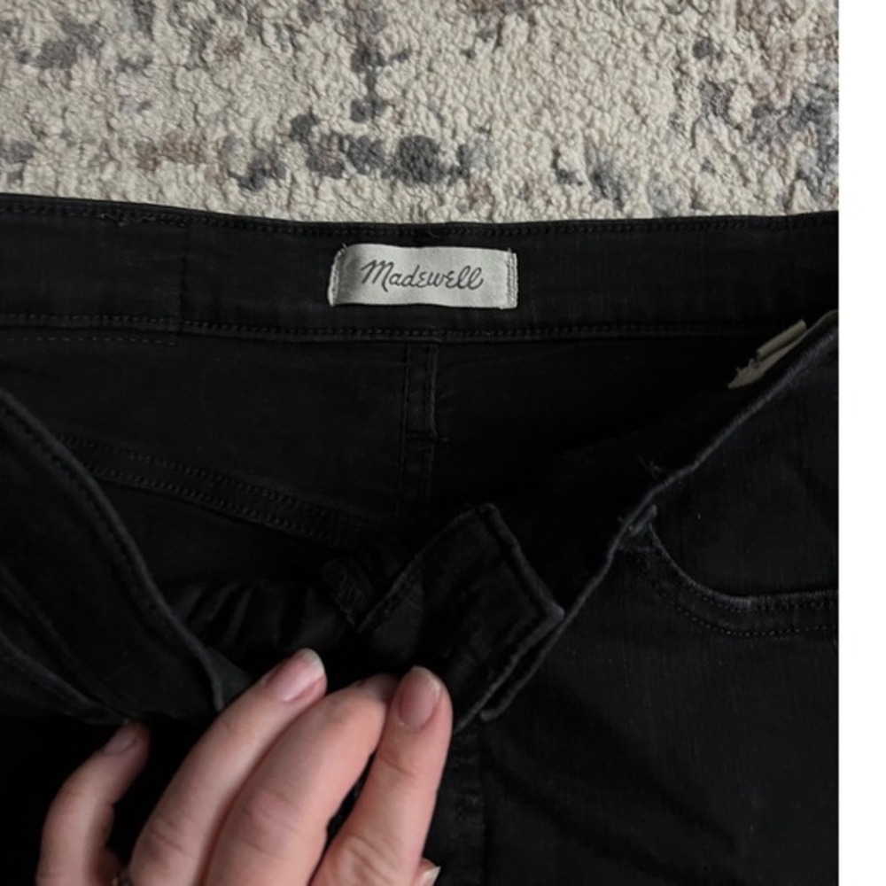 Madewell Roadtripper High Rise Skinny Jeans Black Size 27 - Picture 3 of 7